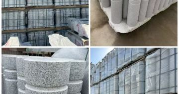 毕节 芝麻白花岗岩挡车柱、隔离柱多少钱