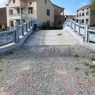 毕节 芝麻灰花岗岩桥栏杆