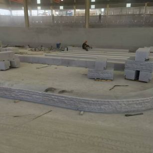 毕节 芝麻白整石坐凳（光面+自然面）