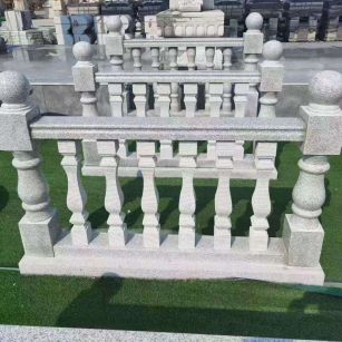 毕节 别墅石材栏杆特写