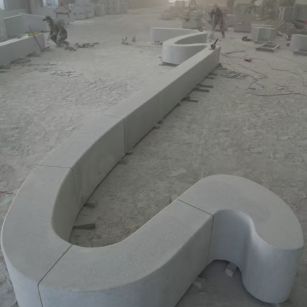 毕节 花岗岩整石坐凳拼装