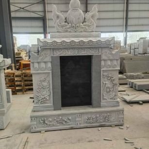 毕节 芝麻灰高档墓碑、土墓，一套也支持定做