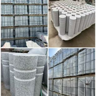 毕节 芝麻白花岗岩挡车柱、隔离柱多少钱