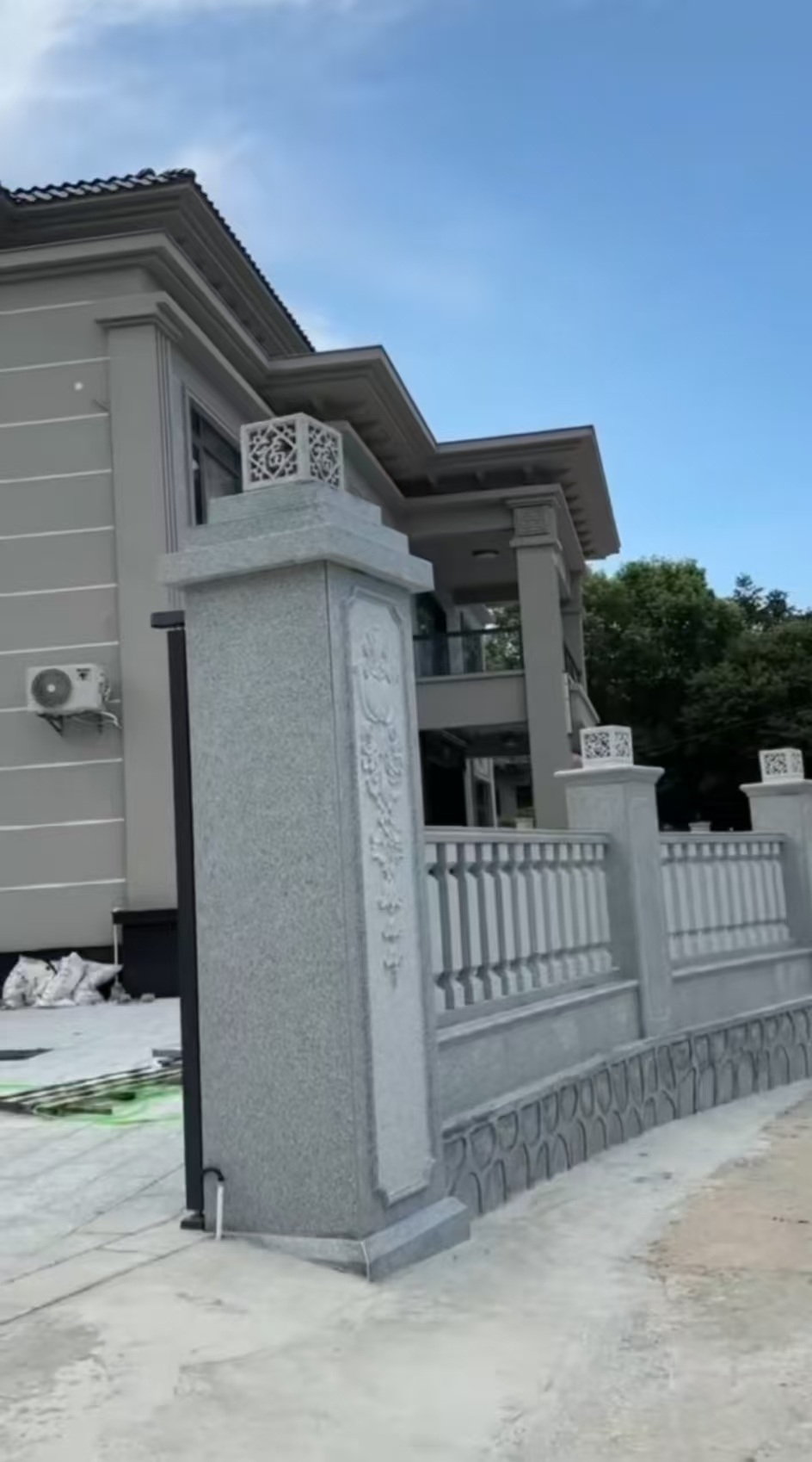 毕节 芝麻白别墅围墙栏杆，私人订制