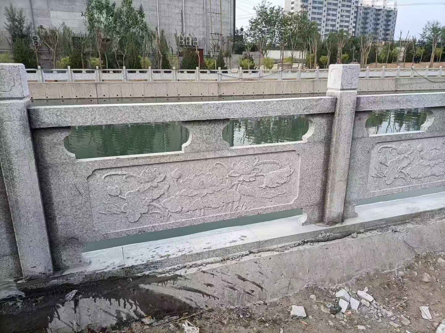 毕节 芙蓉白大花桥梁、河道，石材栏杆、围栏、护栏