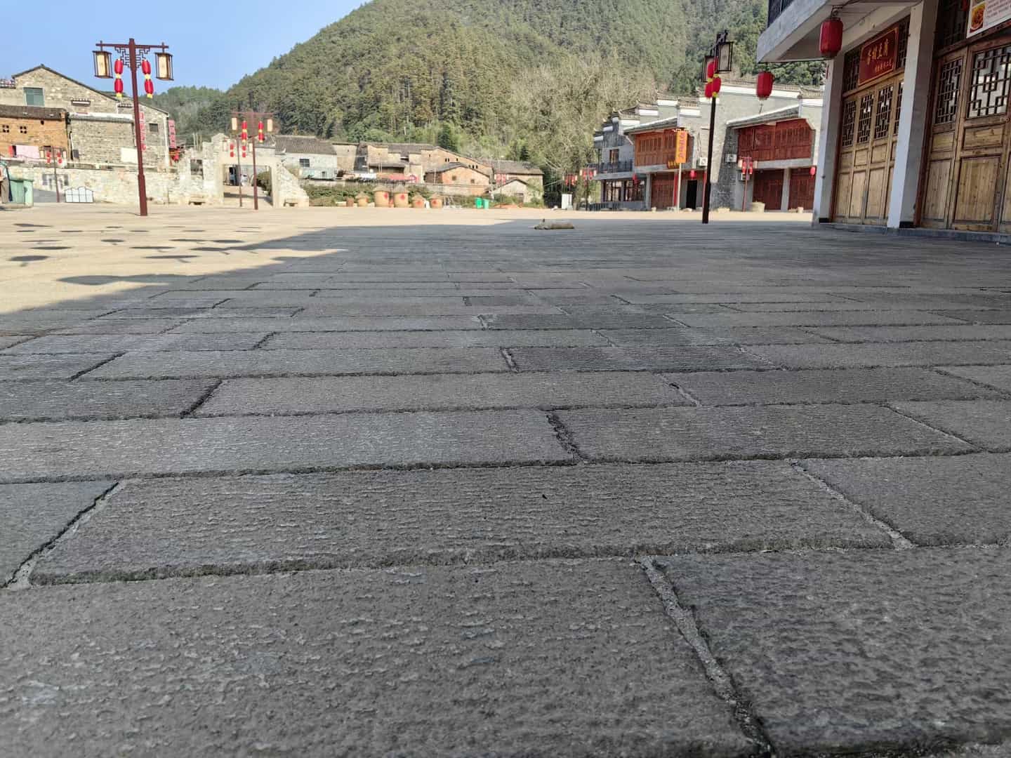 毕节仿古石铺装效果