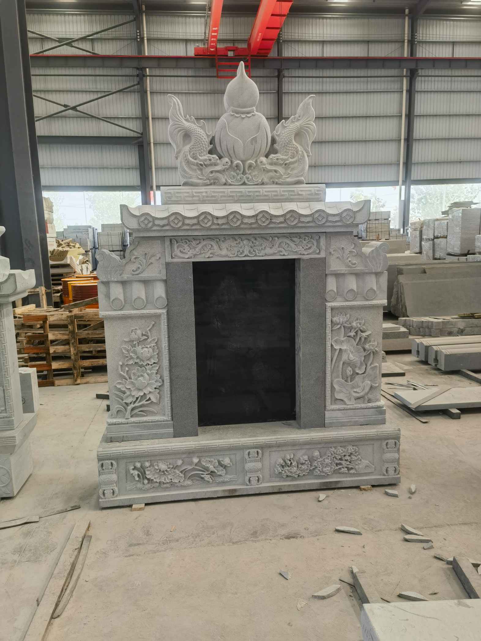 毕节 芝麻灰高档墓碑、土墓，一套也支持定做