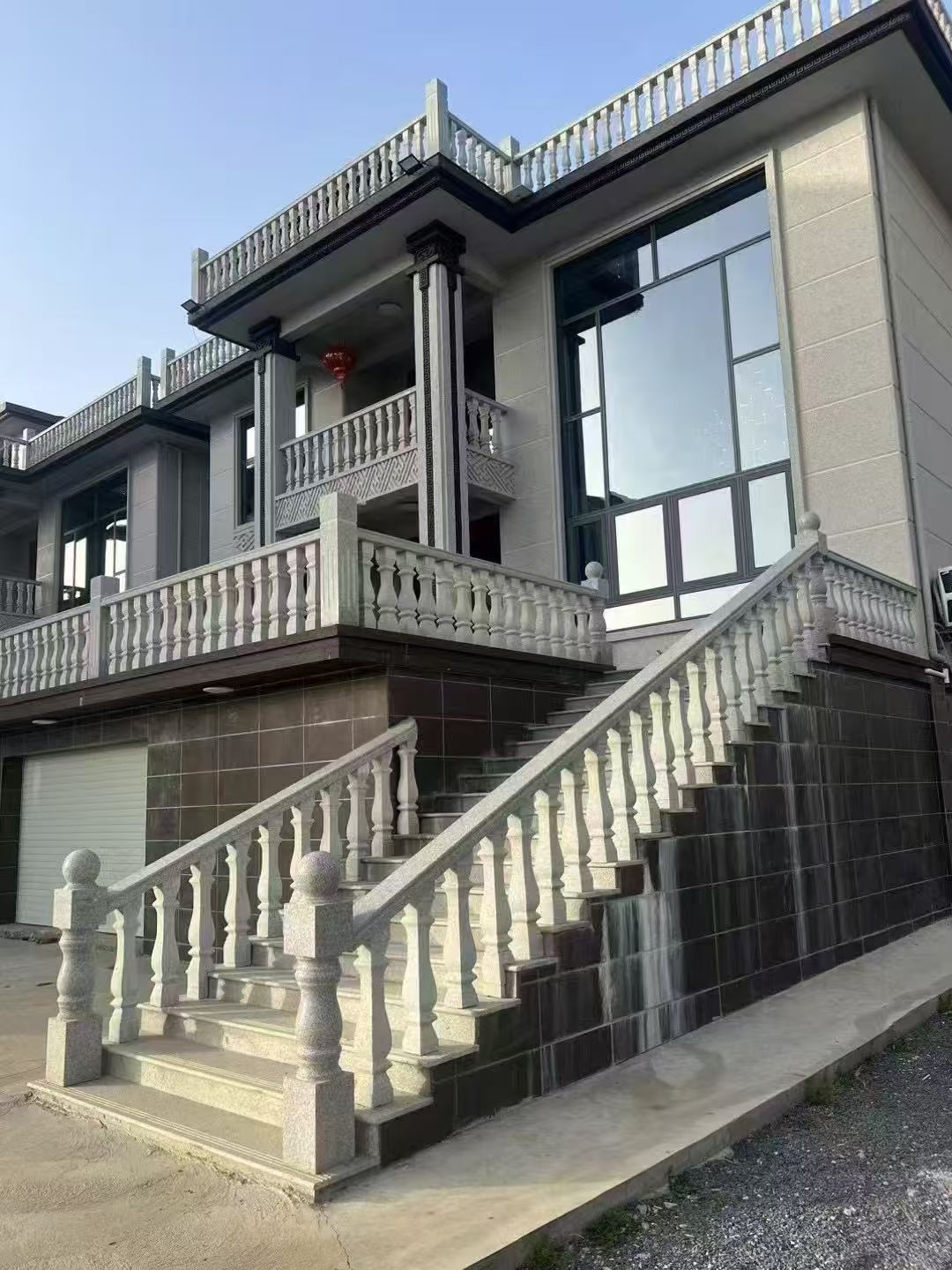 毕节 芝麻白别墅阳台栏杆，楼梯栏杆