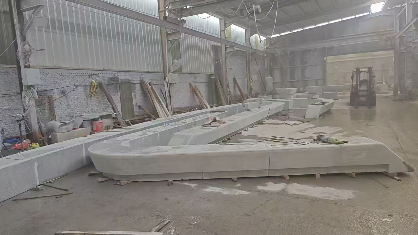 毕节 花岗岩整石坐凳拼装